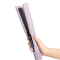CERAMIC AIR STYLER DUAL - Lisseur-séchoir ionique 2-en-1 pour cheveux mouillés ou secs avec revêtement en céramique - Lavande