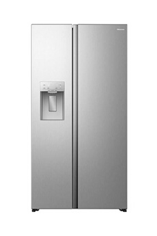 Réfrigérateur-congélateur Réfrigérateur américain Hisense RS528P3ASD Argent
