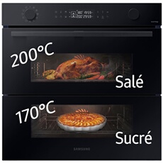 Four Encastrable Samsung NV7B4550VAK – 76L, Dual Cook Flex, Pyrolyse