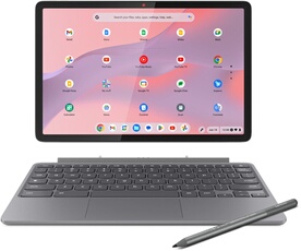 Chromebook Duet 11M889 10,95 Ecran tactile MediaTek Kompanio 838 8 Go RAM 128 Go eMMC Gris luna + clavier + stylet