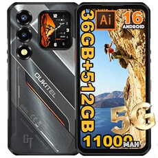 Smartphone Oukitel Smartphone WP66 5G Double Écran 36GB RAM 512GB 11000mAh Noir