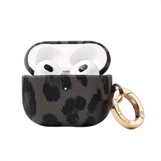 Accessoires audio Selencia Coque Sabi motif panthère pour Airpods Pro / Pro 2 - Midnight Black