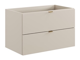 Meuble sous vasque suspendu - Coloris beige - 80 cm - LAVENA