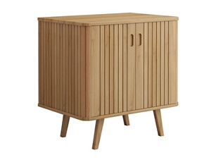 Meuble sous vasque sur pieds en teck - 80 cm - WAMENA