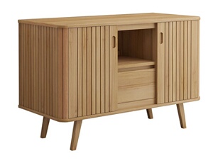 Meuble sous vasque sur pieds en teck - 120 cm - WAMENA