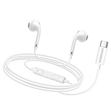 Ecouteurs Filaires pour Samsung Galaxy A54 USB-C avec Micro intégré Blanc