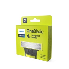 Pack de 4 lames de remplacement tondeuse OneBlade QP240/50 Chrome foncé