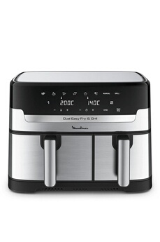 MOULINEX EZ905D20 RA Dual Easy Fry & Grill Air fryer Inox - vue 2