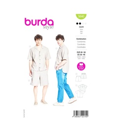 Patron Style 5640 - Chemise & Short Homme | Tailles 46-56 - Model FR 46-56