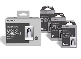 Fujifilm 30 Films Instax Mini Monochrome 86 x 54 mm