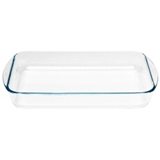 Plat Rectangulaire en Verre 350 mm