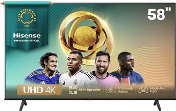 Hisense TV LED 58A6N UHD 4K 146 Reconditionné