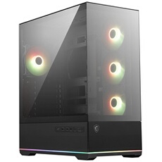 gaming MAG PANO 110R PZ moyen tour noir ATX avec panneau latéral fenêtré verre trempé
