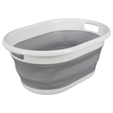 Panier à Linge Rétractable 17L avec Poignées - GLIBO -