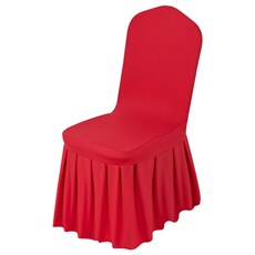 Housses de Chaise en Polyester pour Gagner du Temps et de l'Energi 30PCS Rouge