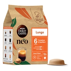 Café Dosettes Nescafé Dolce Gusto NEO Lungo – Intensité 6, 12 Dosettes