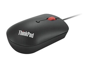 ThinkPad Compact - Souris - droitiers et gauchers - optique - 4 boutons - filaire - USB, USB-C - noir corbeau - OEM - pour ThinkPad T16 Gen 4 21QN