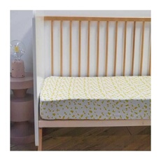Drap housse yellow 60x120 cm jersey -