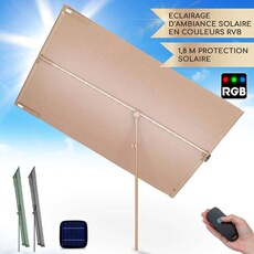 Blumfeldt Parasol déporté Inclinable Polyester Aluminium Beige