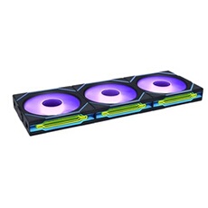 Lot de 3 ventilateurs boîtier Uni Fan SL-Infinity Wireless Reverse RGB 120 mm Noir
