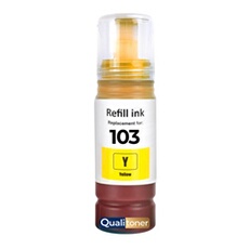 Bouteille d'encre compatible pour Epson EcoTank 103 E103Y Jaune 70ml 7500 pages