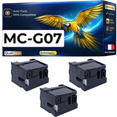 Générique Cartouche de maintenance MC-G07 6799C001 Pack de 3 Transparent compatible Canon Pixma G3290 G4280