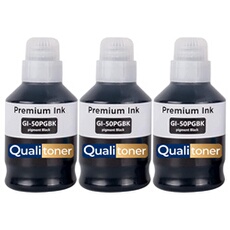 Recharge d'encre Générique compatible Canon GI-50 GI-51 GI-40 GI-41 Noir 135 ml Pack de 3