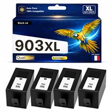 Cartouche d'encre Générique 903XL - Pack de 4 Noir - Compatible HP OfficeJet Pro 6960 6970 - 825 pages