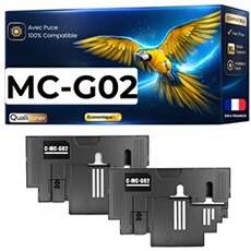 Cartouche de maintenance Générique MC-G02 4589C001 - Pack de 2 Transparent - Compatible Canon Pixma G1420 G1430 G1520 G2420