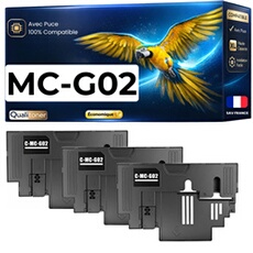 Cartouche de maintenance compatible pour Canon MC-G02 4589C001 - Pack de 3