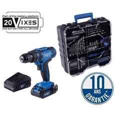 Perceuse-visseuse sans fil - - 20V IXES - Batterie Lithium-ion 20V - 2 vitesses - 50 Nm