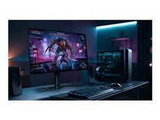 27'' G-Master TITAN FALCON tandem OLED 2560x1440a280Hz HDR True Black 400 0.3ms 550cd/m² 1500:1 DCI-P3 Haut-parleurs hdmi 2.1 VRR DP USB HUB reglable en hauteur Black Tuner NVIDIA G-SYNC adaptive Sync Premium KVM 65W