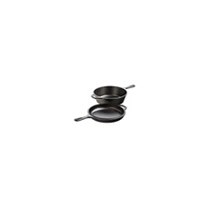 Lodge | Cocotte 3L et poêle 26cm 2en1 en fonte | Sain et sans PFAS | Tous feux dont induction, four & BBQ | Made in USA