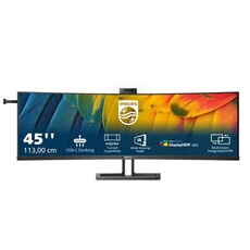 45B1U6900CH - 6000 Series - écran LED - incurvé - 45" (44.5" visualisable) - 5120 x 1440 Dual Quad HD @ 75 Hz - VA - 450 cd/m² - 3000:1 - DisplayHDR