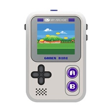 Gamer mini classic 160 en 1 gris et violet