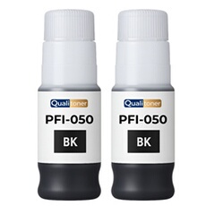 Bouteille encre pigmentée PFI-050BK 5698C001 Pack 2 Noir 70 ml compatible pour Canon imagePROGRAF TC-20 TC-20M TC-21 TC-21M