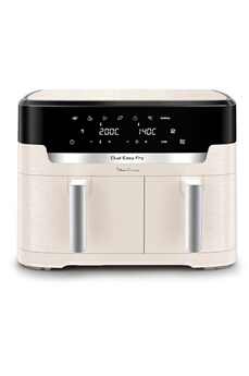 Friteuse sans huile Moulinex Air Fryer r Easy Fry Dual XXL Collection Speciale Ivoire 10,5L EZ942AF0 Reconditionné