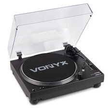 Platine vinyle DJ Vonyx DT6000 Direct Drive - Cellule Audio-Technica - Noir