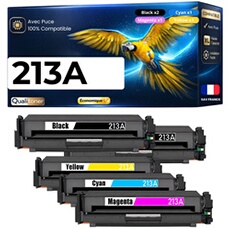 Pack de 5 Toners Générique W2130A W2131A W2132A W2133A HT213A compatible HP Color LaserJet Enterprise 5700dn 6700dn