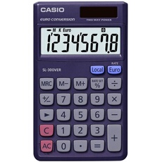 Calculatrice de poche Sl300 - 8 chiffres, grand écran, double alimentation