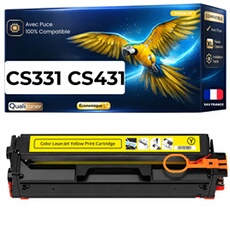 Toner générique compatible Lexmark CX331 CX431 Jaune - 1500 pages