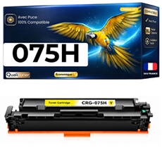 Toner compatible Canon 075H CRG075H Jaune 2500 pages pour i-SENSYS LBP 646Cdw LBP 647Cdw MF 664Cdw