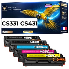 Pack 5 Toners compatibles Lexmark 20N20K0 Multicolore 1500 pages pour CX331 CX431