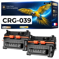Lot de 2 Toners Génériques Noir 039 CRG039 compatibles Canon LBP 351x 2 x 10500 pages