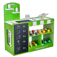 Supermarché Enfants Marchande Enfants Jeu d'Epicerie Magasin MDF 81,5×30,7×85cm