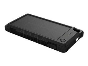 DLH - Chargeur solaire - 10000 mAh - 22.5 watt - PD - 2 connecteurs de sortie (USB-C, USB) - sur le câble : USB-C