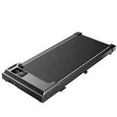 Tapis de Marche FT33 Compact Ultra-plat - Inclinaison Manuelle, Vibration, 6 km/h - Rose