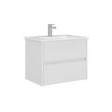 Meuble Vasque Arno 65 - Panneaux MDF PET Brillant - 65 x 45 x 52 cm - White