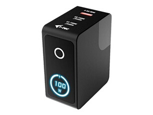 - Adaptateur secteur - intelligent, multiport - 100 watt - 5 A - QC - 3 connecteurs de sortie (2 x USB-C, USB type A) - Europe
