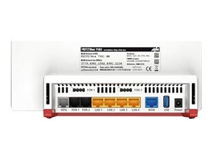 FRITZ!Box 7581 - Routeur sans fil - modem ADSL commutateur 4 ports - 1GbE - Wi-Fi 5 - Bi-bande - adaptateur de téléphone VoIP (DECT)